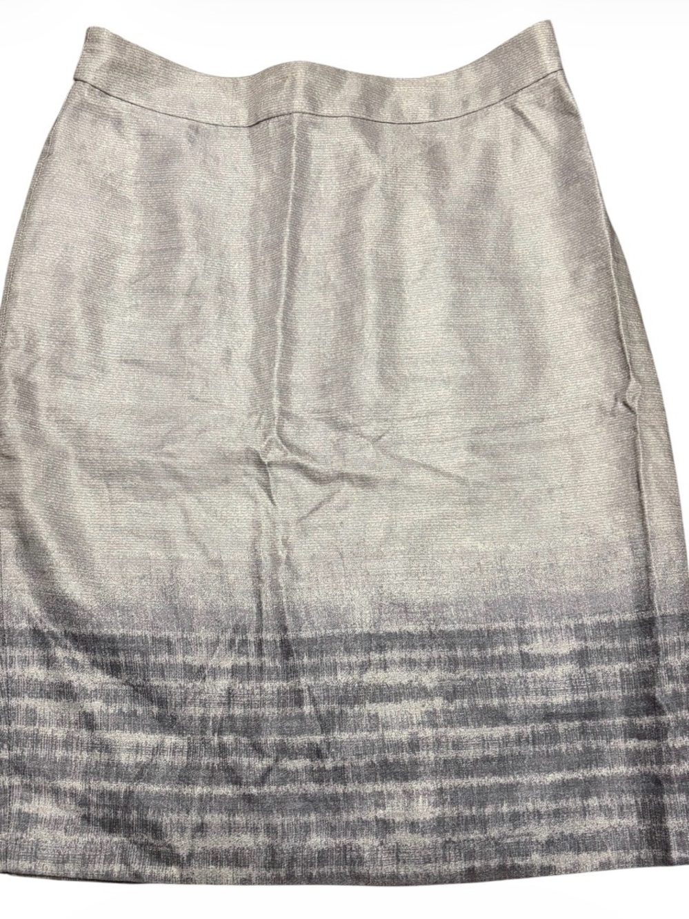 Banana Republic Silver Ombre Pencil Skirt